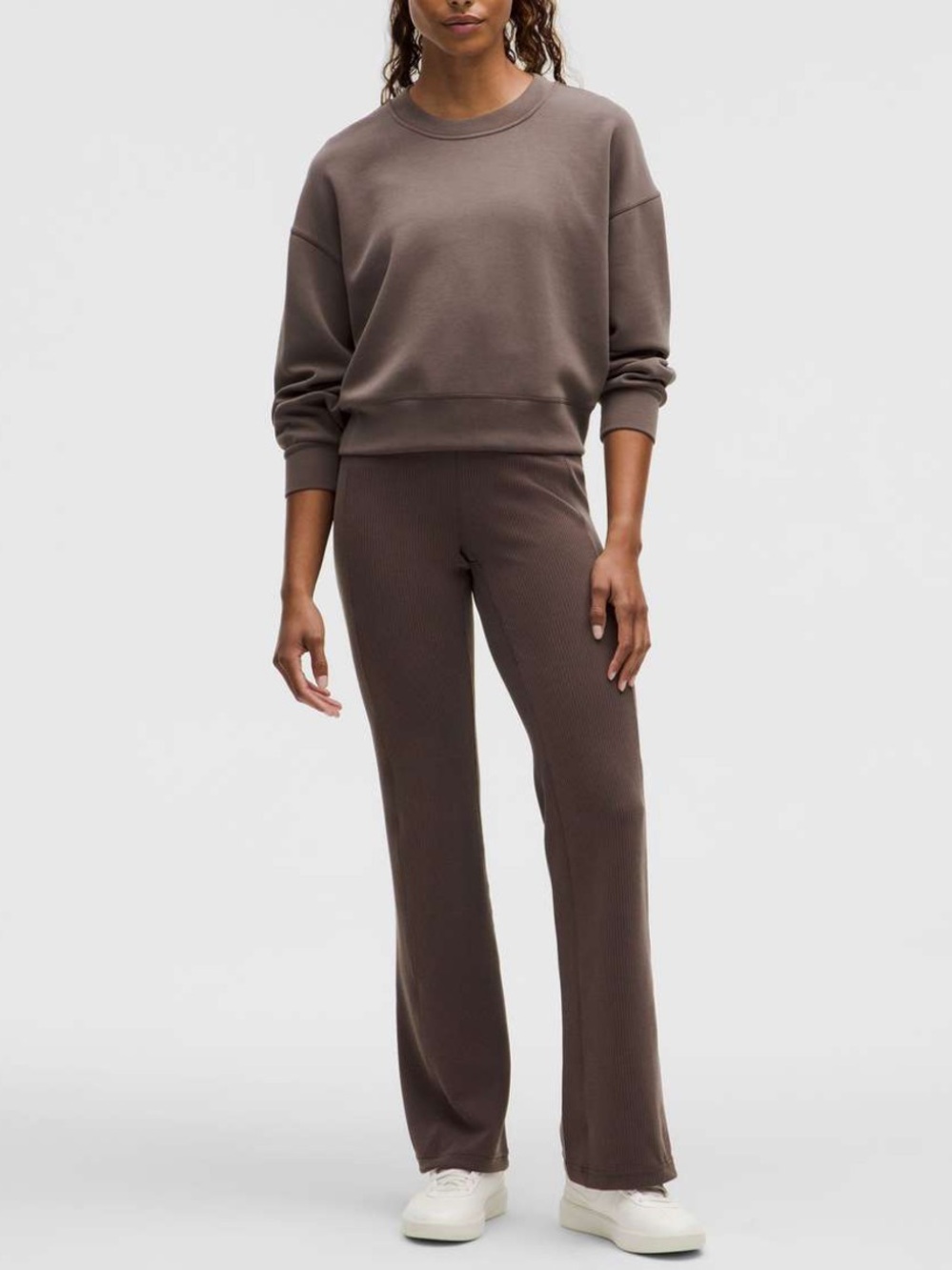 Lululemon flared Softstreme ribbed pants espresso